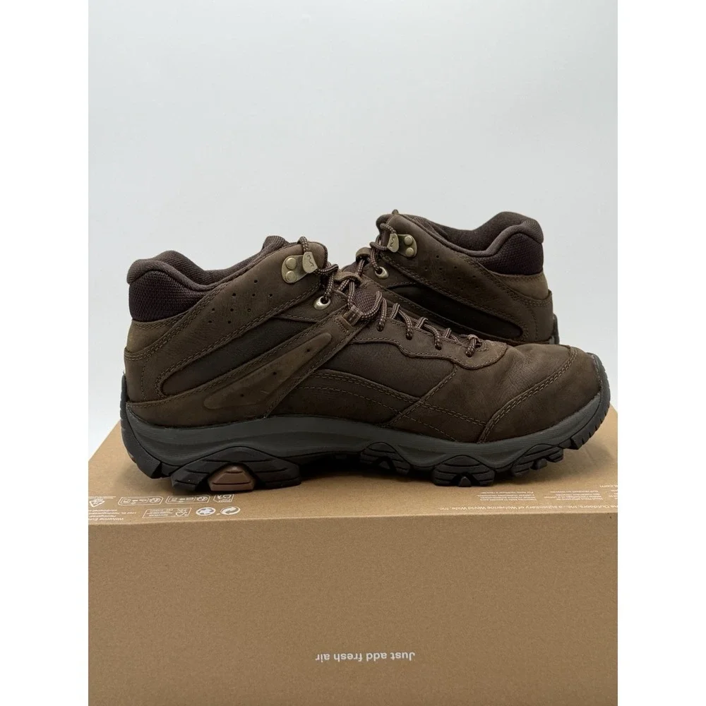 Merrell Men's Moab Adventure 3 Mid WP Waterproof Hiking Boot Earth Size 12